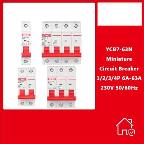 Disjoncteur YCB6H-63 4P 20A pour rail DIN modulaire électrique - 2