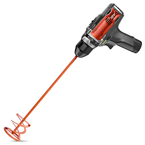 Image of Paint & Mortar Mixer, 16 inch L, 3 inch Dia (Orange#02) | Compound, Sealer, Grout, Thinset, Plaster, Mud, Cement, Stirring Paddle, Professional Paint Mixer Attachment