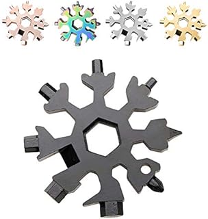 Saker 18-in-1 Edelstahl Schneeflocken Multifunktionswerkzeug Schwarz