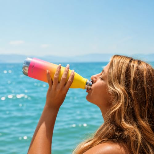 Image of CHILLOUT LIFE 17oz Insulated Stainless Steel Water Bottle, Leak Proof