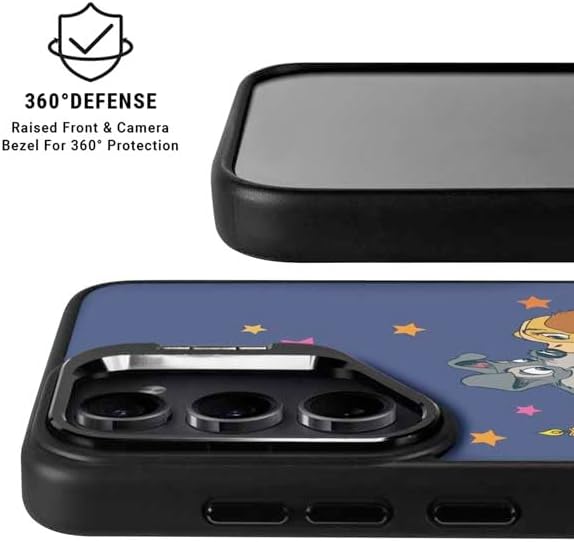 Skinit Kickstand Phone Case Compatible with Galaxy S25 - Officially Licensed Disney Lady & The Tramp Bella Notte Design