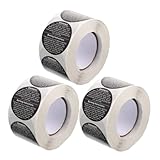CLISPEED 3 Rollen Kerzenwarnaufkleber Selbstklebend DIY Duftkerzen Etiketten für Kerzengläser Aromatherapie Warnhinweise Klebeetiketten
