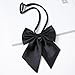 Fashion & Lifestyle Bow Ties for Women/Girls, Ladies Adjustable Elegant Satin Bowtie Accessory for School Uniforms T-shirt Cosplay Wedding Party (Black)