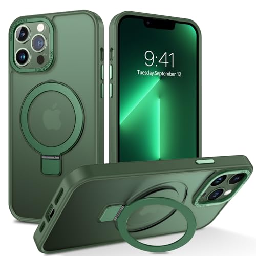 Protection iPhone 13 Pro Max MagSafe anti-chute avec anneau dos mat