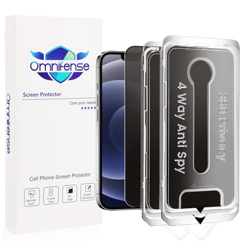 Omnifense 360 vCoV[ iPhone 12 Pro / 12p XN[veN^[ 2pbN [ʒu킹_Xgt[] tJo[ tȒP 4EFC A`XpCKX Apple 12/12 Prop