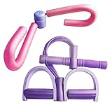 GZLCEU Oberschenkeltrainer Beintrainer Oberschenkel+4 Spannseil Sit-Up Fitness-Zugseil Pedal,Multifunktionaler Beinmuskeltrainer Fitness Bauchmuskeltraining Beinapparat Gerät für Zuhause