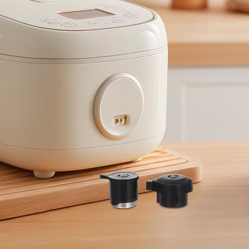 Válvula de liberación de vapor y tapón de ventilación de acero inoxidable para olla a presión eléctrica, juego de repuesto de 2 piezas para tapa de olla, pieza de cocina miniatura 7