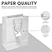 Novel Box White Gift Bags with Handles 10 Pack 8x4x10 Inches Large Paper Bulk Gift Bags for Business, Shopping, Birthday, Party Favor - Euro Tote Paper Bag for Groceries & Personal Use