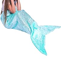 Algopix Similar Product 9 - PixieCrush Mermaid Tail Blanket for