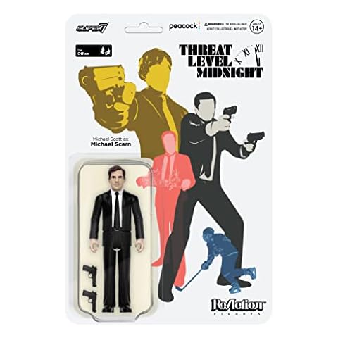 Super7 The Office Threat Level Midnight Michael Scarn 3.75 in Reaction Figure Cover