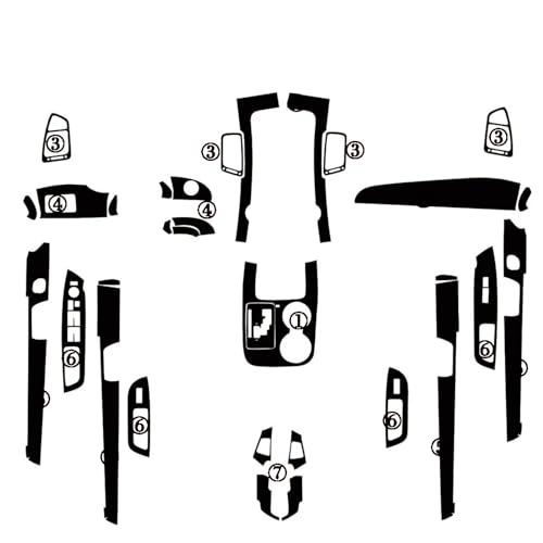 Autocollants de poignée Kia Sorento 2009-2012 pour masquer l'usure de la console centrale