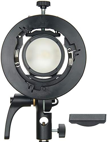 Godox S2 Speedlite Bracket, S-Type Flash Bracket Update Version with Bowens Mount Compatible with Snoot Softbox for Square Round Head Flash AD400PRO V1 AD200PRO AD200 Fresnel Head V860II TT685 TT350