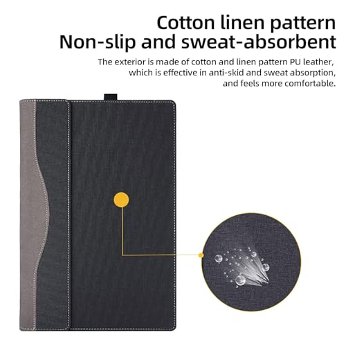 Funda para Laptop Dell Pro 16 Plus PU Cuero Negro miniatura 7