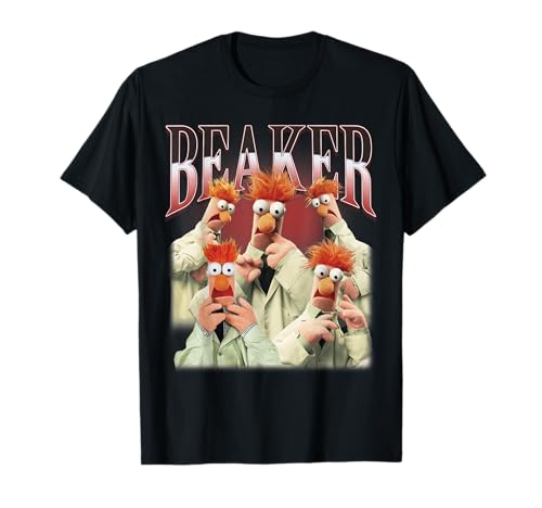 Disney The Muppets Beaker Montage and Gradient Lettering T-Shirt