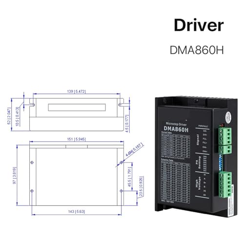 Pilote DMA860H pour motoriser une machine de découpe laser Co2 haute précision