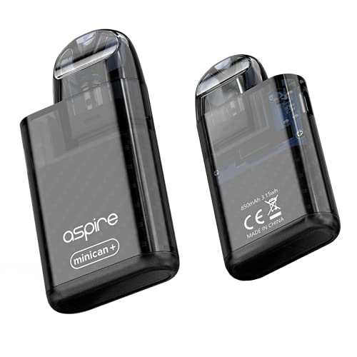 Aspire Minican Plus Kit Minican+ Pod Kit (850 mAh Built-in Battery) - Nicotine Free (Semi Transparent Black)