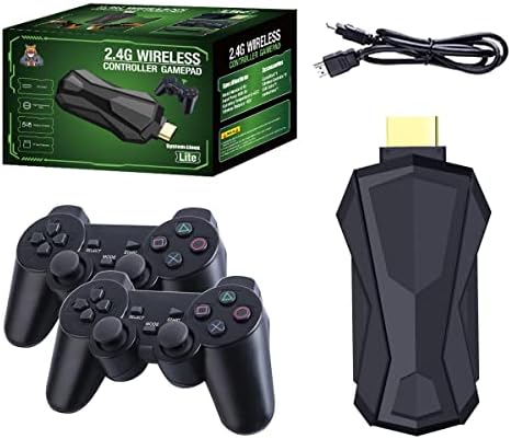 Lcnylfjs Retro Game Console, Wireless Handheld Game Console, 10000+ Classic Game Console, 2.4G Wireless Controllers,9 Emulator Consoles ,HDMI Output TV Video,Ideal Gift for Kids and Adults（32G）