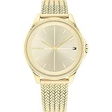 Tommy Hilfiger Damen Analog Quarz Uhr mit Edelstahl Armband 1782358