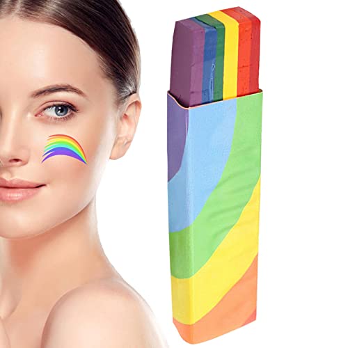 cera para rosto LGBT - Lápis maquiagem coloridos arco-íris - cera para pintura corporal facial para