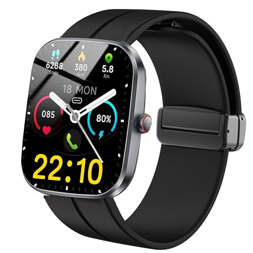 Bracelet Kuizil T70 montre connectée 4,9cm silicone boucle magnétique noir