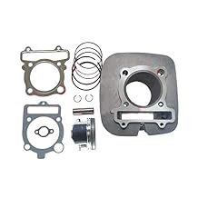 Cylinder Piston Gasket Set Fits for Yamaha Big Bear 400 2000-2012 Yamaha Kodiak 400 1993-1999