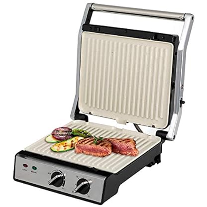 STONE GRILL PRO /Grill Sandwichtoaster/ 105° Öffnungswinkel ,höhenverstellbar,Leistungsregler,frei von PTEF, PFOA…
