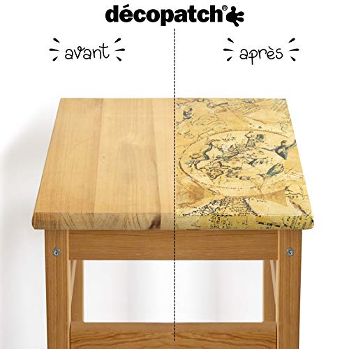 Papier Décopatch FDA808C rouille pour masquer les défauts d'un objet