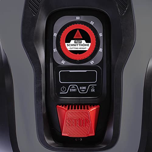 Scheppach Mähroboter RLM500W bis zu 500 qm² | 18cm Schnittbreite | 20-60 mm Schnitthöhe | Regensensor | WiFi & BT | App gesteuert | 35% Steigung | mit Station, 9 Messer, 100m Kabel & 130 Haken – Bild 4