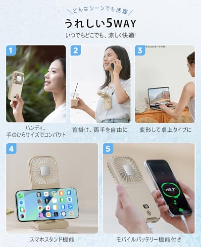 unifun ハンディファン 冷却プレート ハンディ扇風機 TC36 の商品画像 2