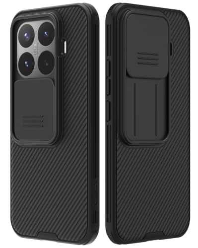 Image of CamShield Pro Back Cover Case for Xiaomi 17T, Slide Camera Lens Protection, Shockproof Hard PC + TPU Slim Anti-Fingerprint Scratch Resistant Mobile Phone Cover Made for Xiaomi 17T 5G (Black)