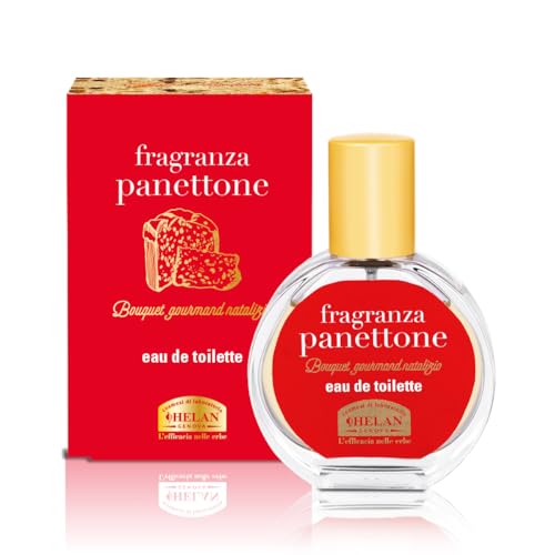 Helan Fragranza Panettone - Profumo Uomo Donna con Note Natalizie di Vaniglia e Cannella, Eau de Parfum Perfetto come Idee Regalo Donna e Uomo, Profumi Dolci Speziati 30ml, Regali Natale Made in Italy