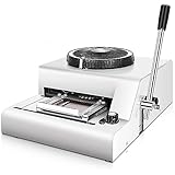 NVYAZJ Embossing Machine, Manual Foil Gift Card Stamping Coding Machine with 72 Characters Kerning Interval 2 Files Embossed Lines 1-12 Typing Workpiece 85.5mm×55mm