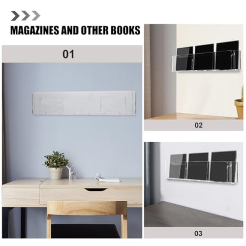 Support vinyle mural en acrylique blanc pour éviter le désordre - 8
