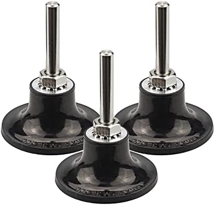 RENOTEC 2 Inch Quick Change Disc Pad Holder, 3 Pack Roll Lock Disc Holder, 1/4" Shank for Angle Die Grinder Attachments, Type R, for Polishing, Sanding and Surface Preparation