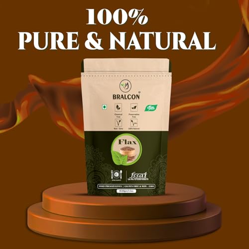 Image of BRALCON Raw Natural Seeds Combo (Flax Seeds - 100g, Chia Seeds - 100g) | Unroasted Mix Seeds for Eating | Rich in Omega 3, Fiber, Calcium & Protein for Weight Loss | Diet Snacks