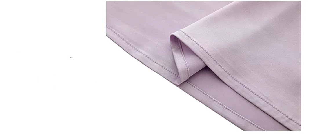 Camicetta da donna con scollo a V allentata casual estiva senza maniche in seta con