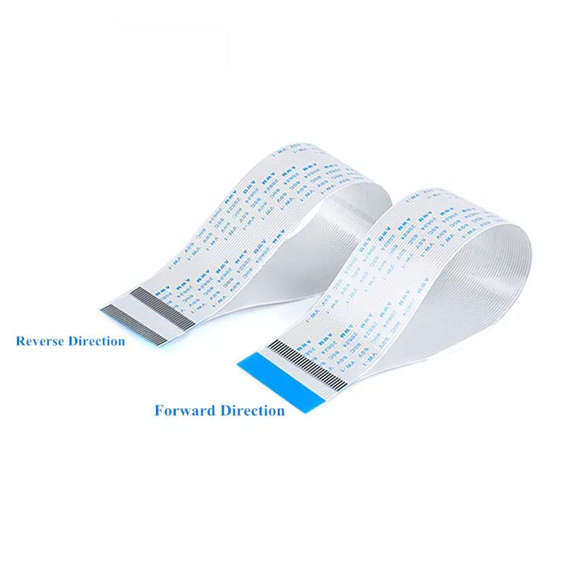 100PCS FPC FFC Ribbon Flexible Flat Cable 4/6/8/10/12/14/16/18/20-60 Pin Pitch 0.5MM A-Type Wire Length 5/10/15/20/25/30CM - (Color: 300MM, Type: Reverse Direction, Pins: 30P, Insert Type: 0.5MM)