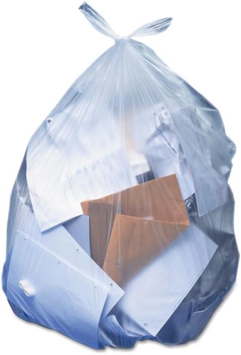 Heritage - Low-Density Can Liners 33Gal .65Mil 30 X 39 Clear 250/Carton "Product Category: Breakroom And Janitorial/Waste Receptacle Liners"