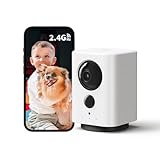 ELYSOO Wireless Indoor Camera: Battery Powered Pet/Dog Monitor with Phone App, 360° Pan/Tilt, Smart Detection, No Wiring Needed, 2K Live Video, Night Vision, Portable Home Cam for Room/Rental/Travel