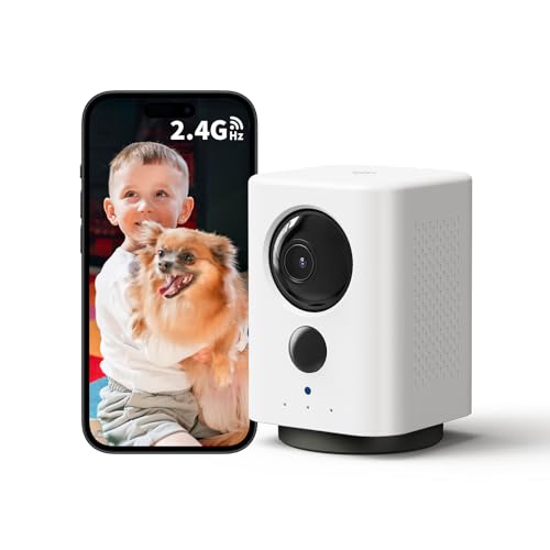 ELYSOO Wireless Indoor Camera: Battery Powered Pet/Dog Monitor with Phone