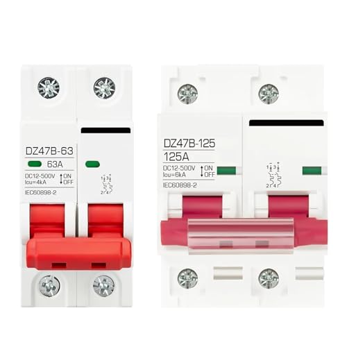 Disjoncteur bipolaire DC DZ47避免 court-circuit batterie solaire protection 63A