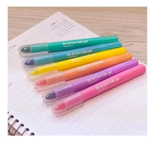 Giz Gel 6 Cores Leo&leo Aquarela