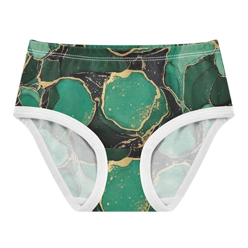 Flower Toddler Girls Underwear 2t Cotton Cute Panties Girl Vivid Emerald Marble Green Ripple Kids Undies Briefs