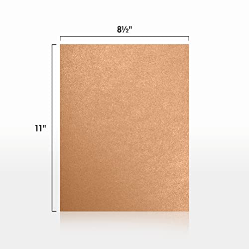 Lux Cardstock 8.5 X 11 Inch Copper Metallic 50/Pack (81211-C-27-50) #TOP1