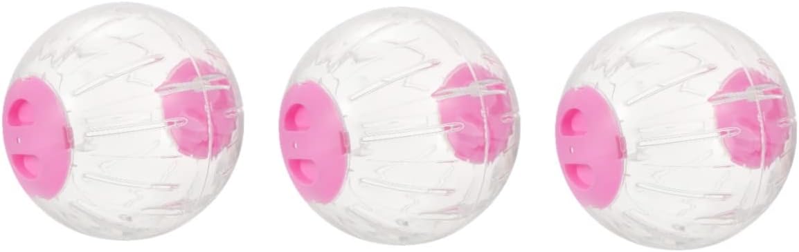 3pcs Hamster Running Ball Squirrel Toys Exercise Accessories Whee-lo Toy Hamster Exercise Wheel Hamster Running Wheel Small Animal Exercise Wheels Pet Plaything Pet Supplies Blue (Color : Pinkx3pcs,