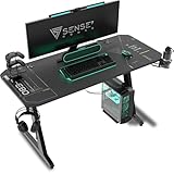 Le bureau Sense7 NOMAD est doté d'un support de clavier pratique qui vous permet de ne plus jamais chercher votre manette et de garder votre bureau bien rangé. Des porte-gobelets et des porte-casques dédiés vous permettent de libérer encore plus d'espace sur la table.