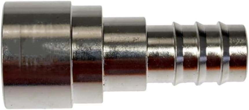 KarParts360 For Chevy Silverado 1500 HD 2005 Metal Heater Hose Connector | Aluminum Material | Silver | Quick Disconnect Fitting Attachment End 2 | Replacement For 15059583