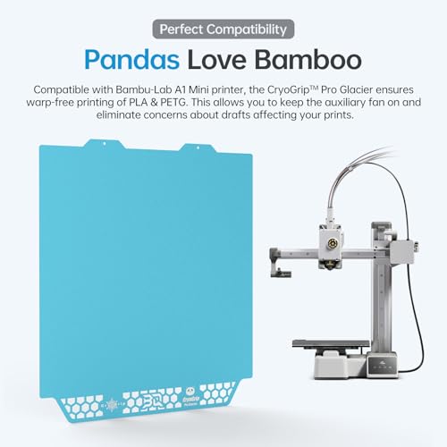Image of BIQU CryoGrip Pro Glacier Panda Build Plate for Bambu-Lab 3D Printer
