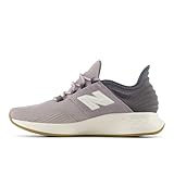 New Balance Women's Fresh Foam Roav Running Shoe, Truffle Salt/Neptune Grey, 9.5 W