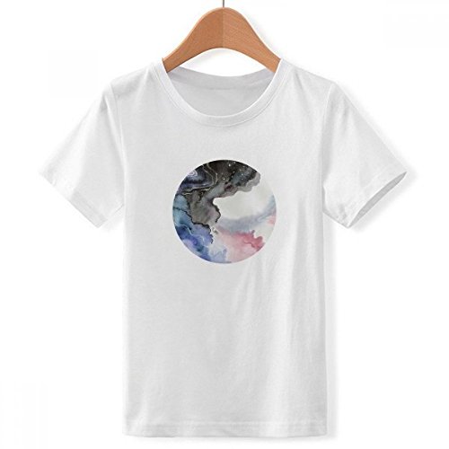 T-Shirt Aquarelle Abstraite d'encre XL pour Garçon Style Décontracté